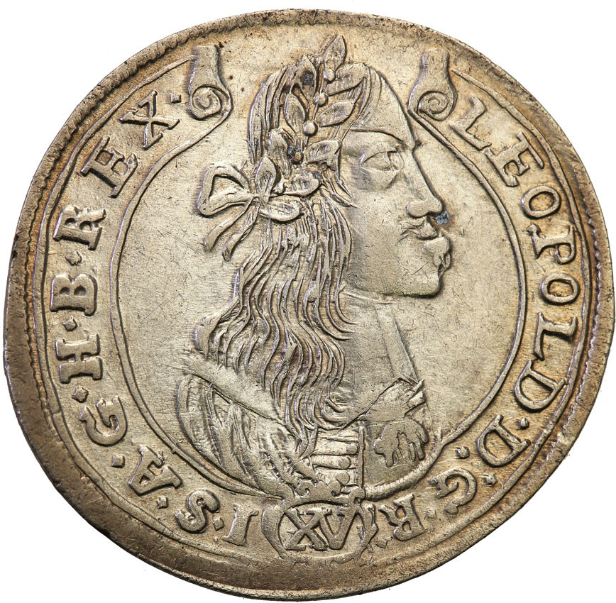 Węgry. Leopold I (1657-1705). 15 krajcarów 1676, Kremnica